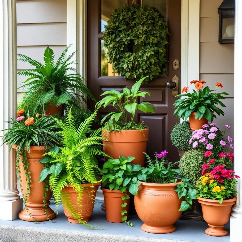 Cozy decorated entryway